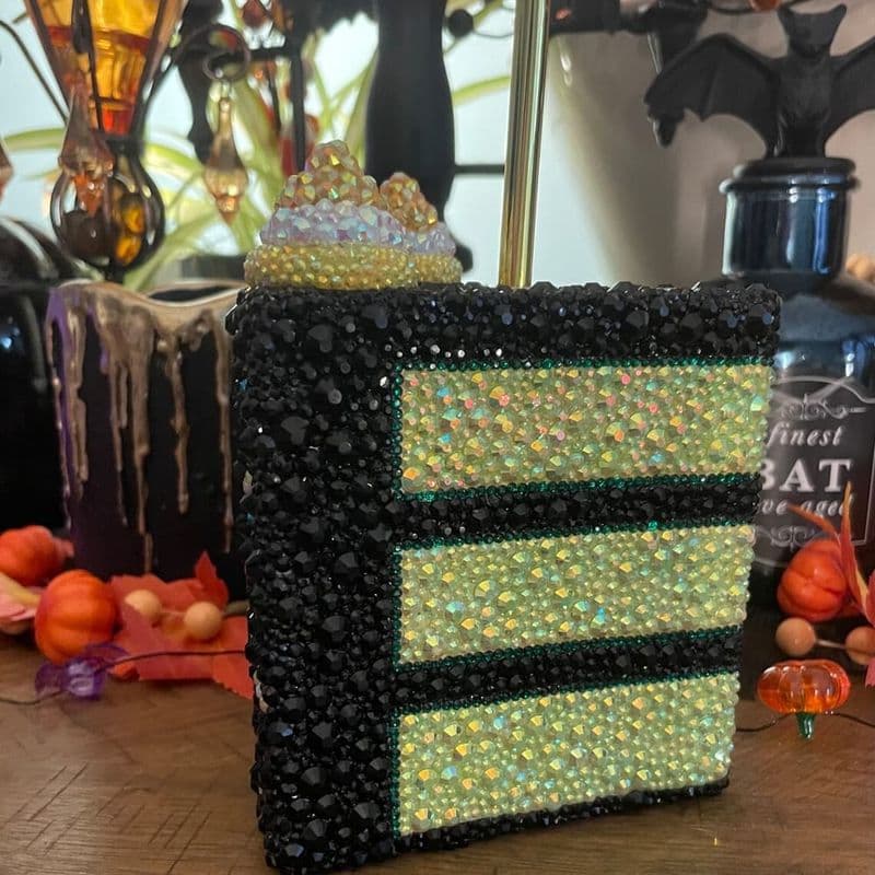 Halloween Cake Slice Bling Tumbler